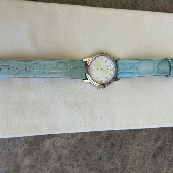Orvis Accessories - Orvis Turquoise Leather Wristwatch